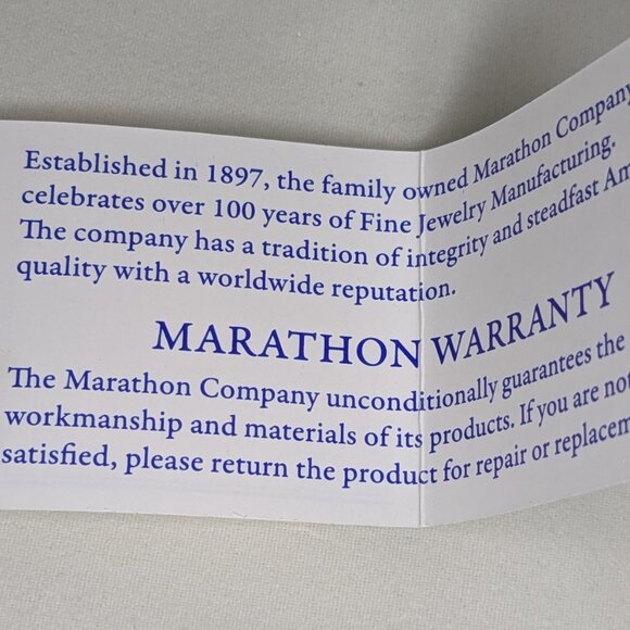 Vintage Marathon Sterling Silver Cross Pendant with 18" Chain - Picture 10 of 10